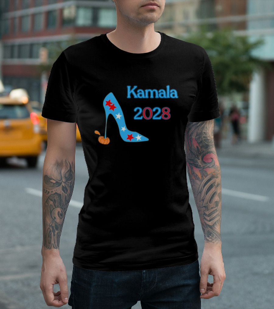 Kamala 2028 High Heel Stars Fun Election T-Shirt