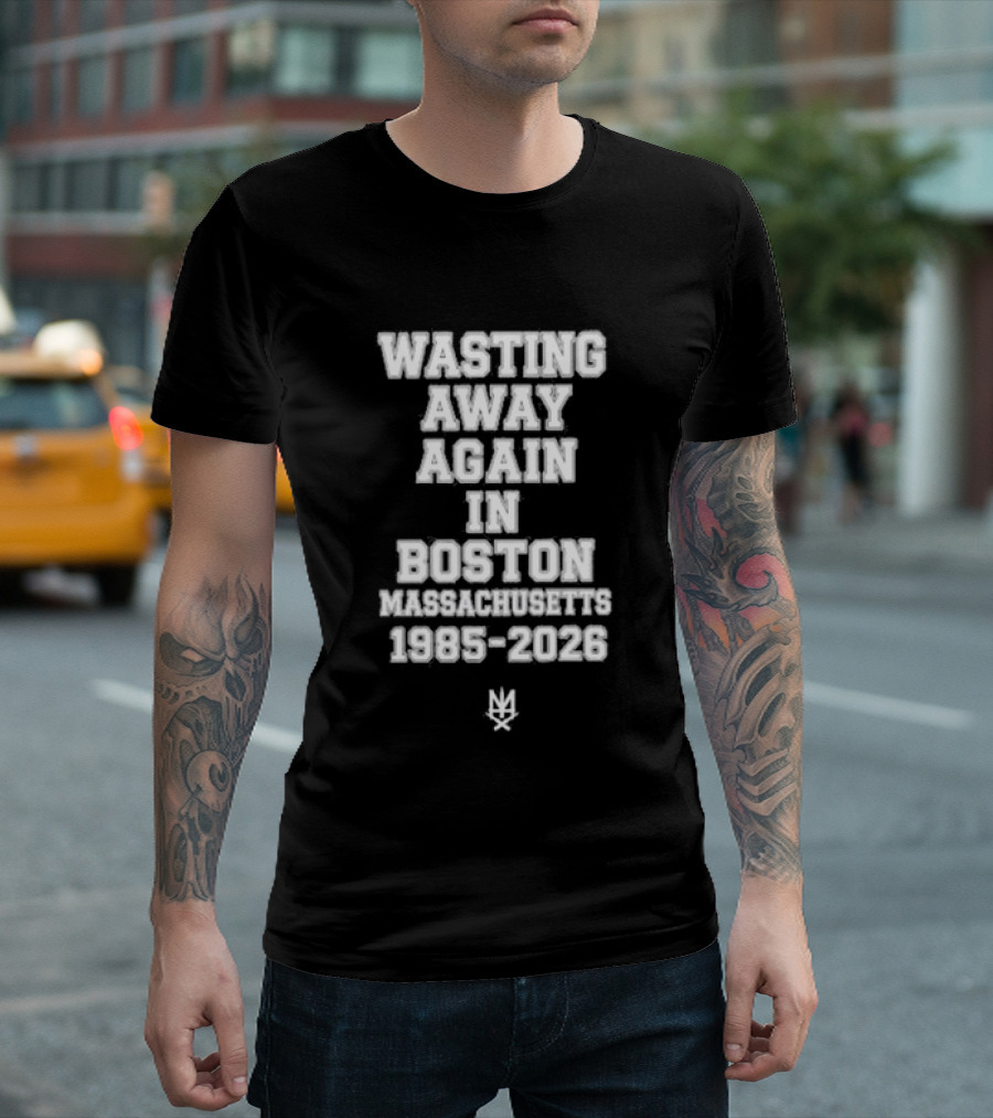 Slapshot Wasting Away Again In Boston Massachusetts 1985 2026 T-Shirt