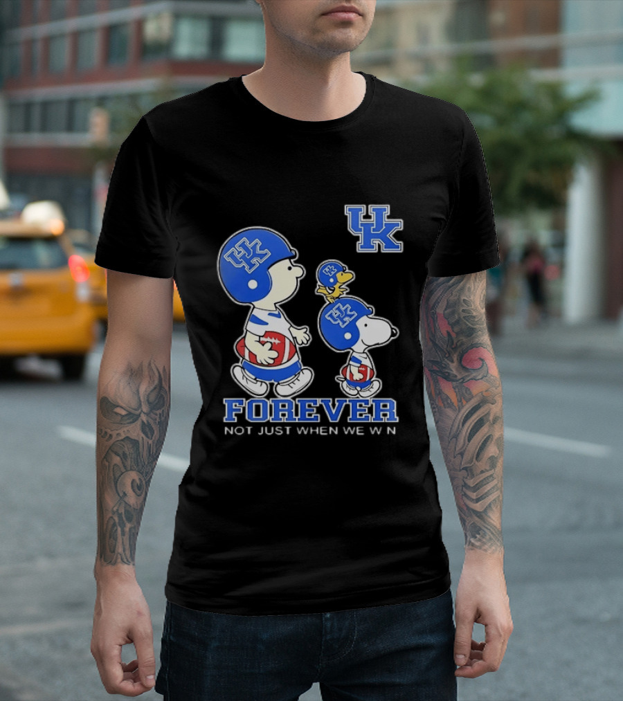 Snoopy Woodstock Charlie Brown UK Forever Not Just When We Win T-Shirt