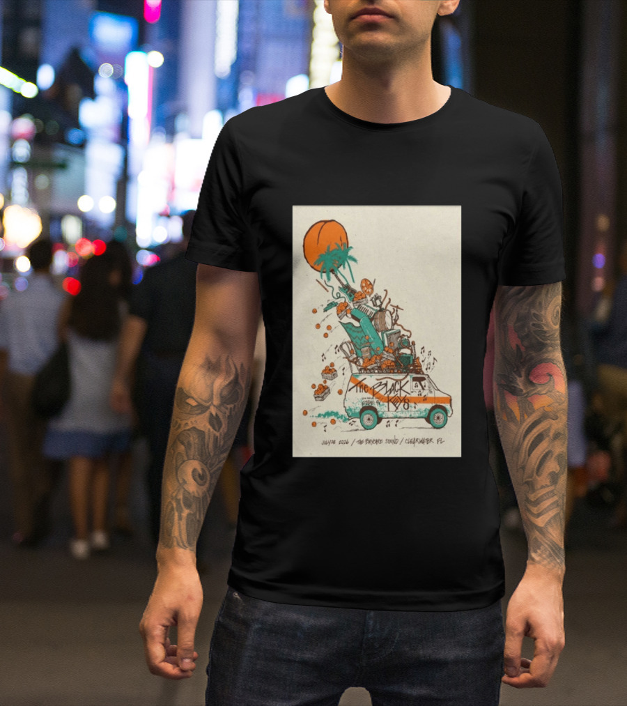 The Black Keys July 28 2026 The Daycare Sound Clearwater FL Van And Music Instruments T-Shirt