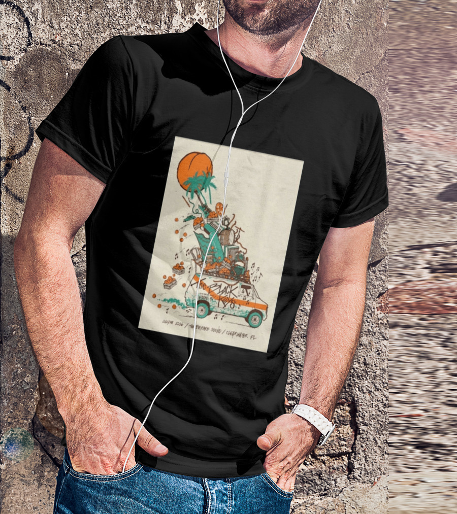 The Black Keys July 28 2026 The Daycare Sound Clearwater FL Van And Music Instruments T-Shirt