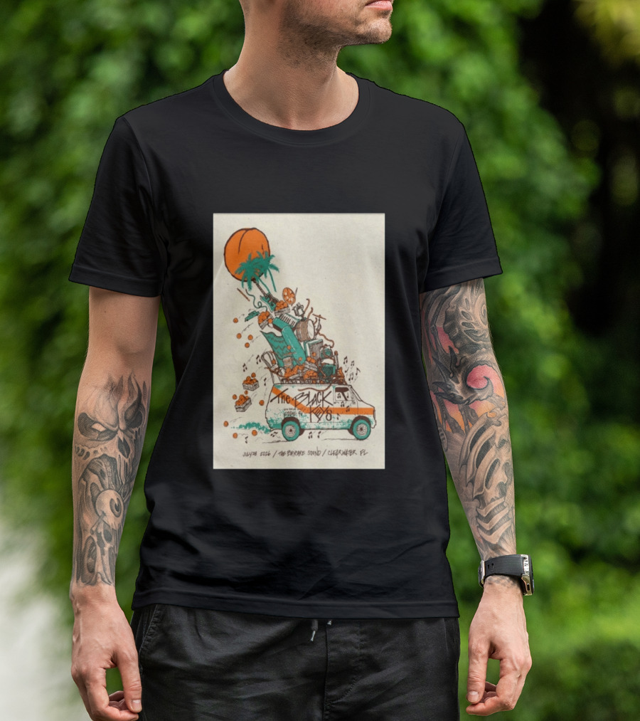 The Black Keys July 28 2026 The Daycare Sound Clearwater FL Van And Music Instruments T-Shirt