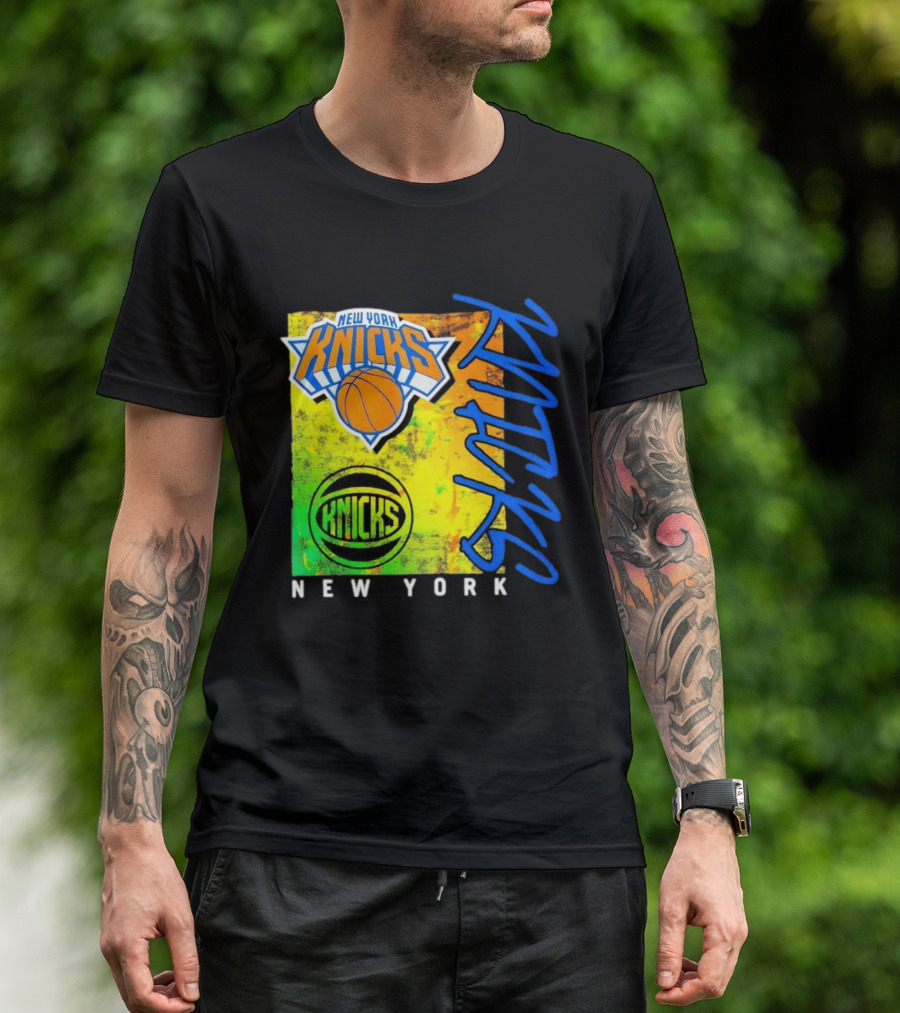 New York Knicks Basketball Team NBA Vibrant Graphic Knicks New York T-Shirt