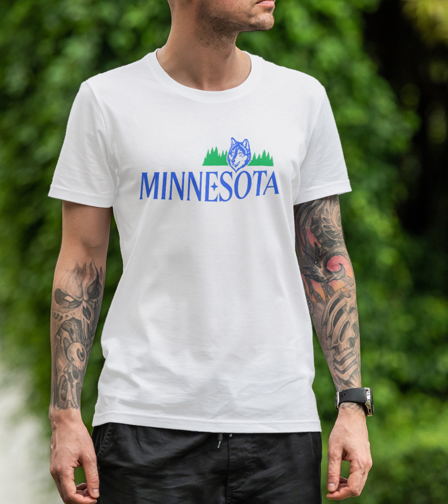 Minnesota Timberwolves Wolf Forest T-Shirt