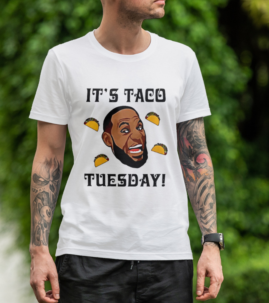 It's Taco Tuesday Meme Face With Tacos T-Shirt