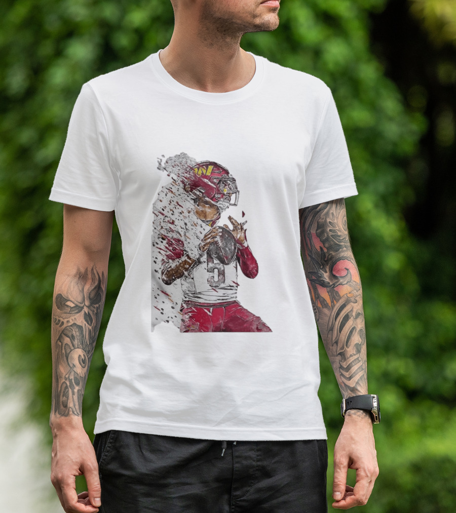 Jayden Daniels Washington Commanders Quarterback Football T-Shirt