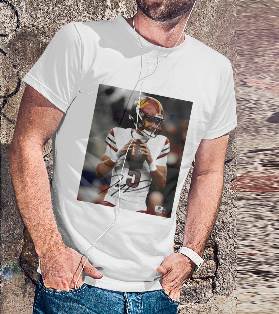 Jayden Daniels Washington Commanders Football Player Number 3 T-Shirt