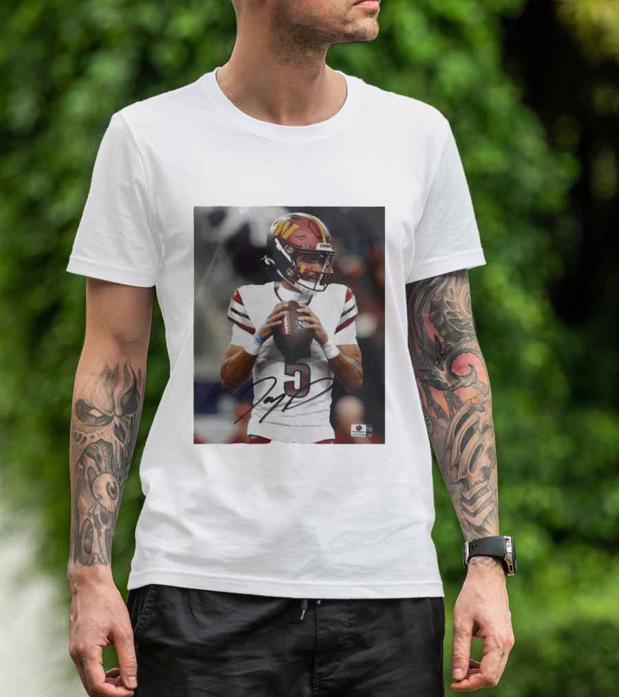 Jayden Daniels Washington Commanders Football Player Number 3 T-Shirt