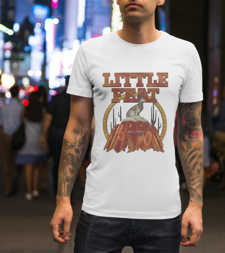 Little Feat Fifty Years Hollywood Record Album Antelope And Cactus T-Shirt