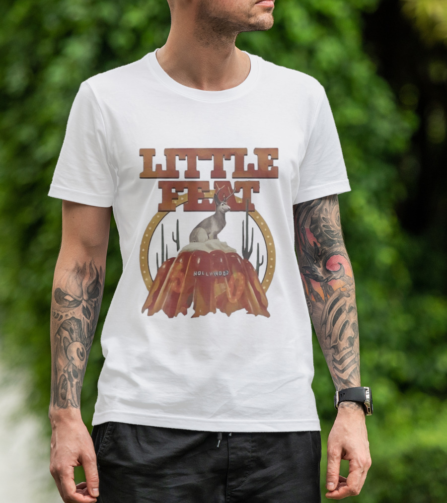 Little Feat Fifty Years Hollywood Record Album Antelope And Cactus T-Shirt