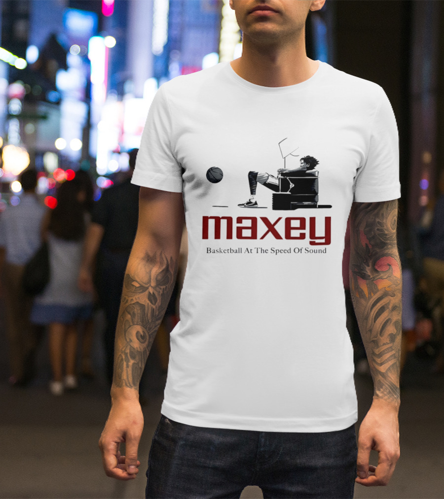 Maxey Basketball At The Speed Of Sound T-Shirt