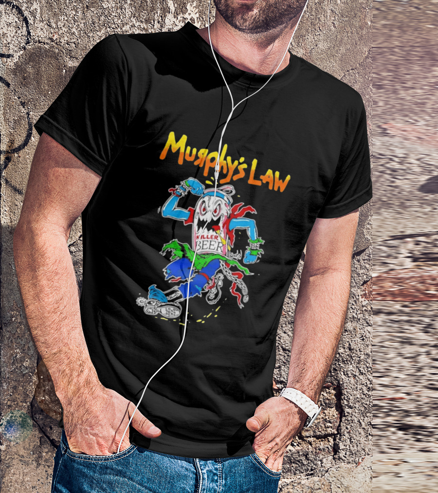 Murphy's Law Killer Beer Crossover Thrash Monster Can Running T-Shirt