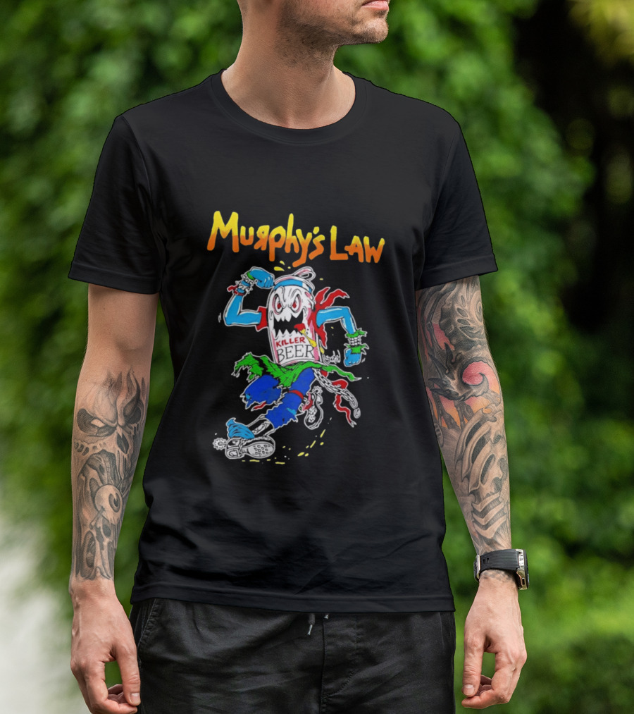 Murphy's Law Killer Beer Crossover Thrash Monster Can Running T-Shirt