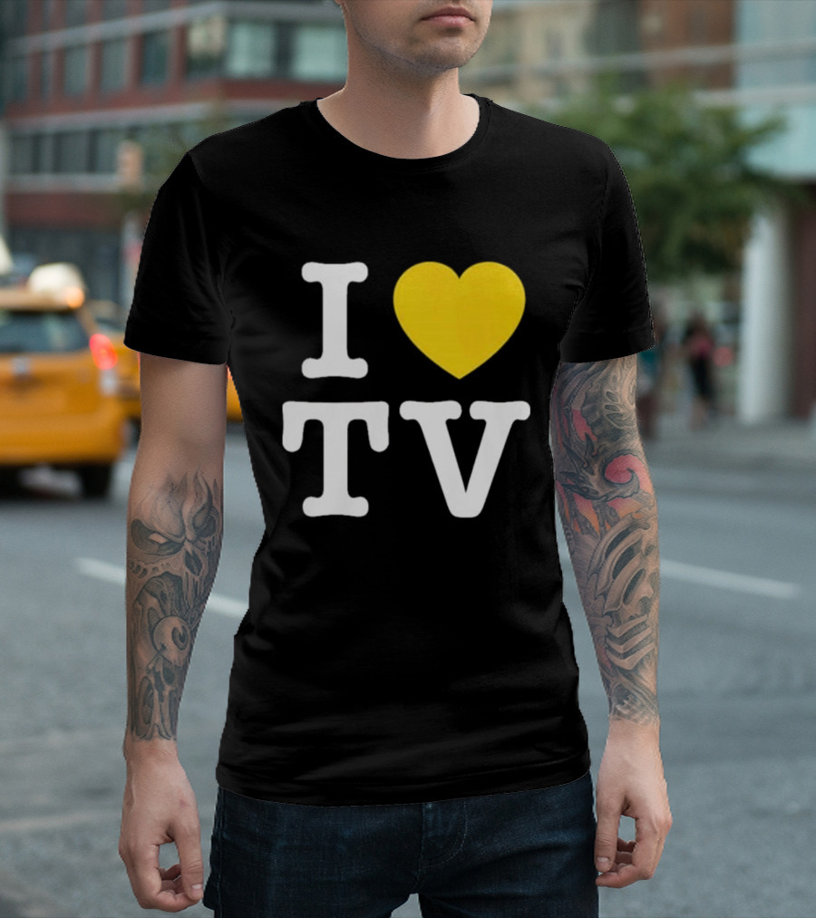 Hivemind I Love TV Heart T-Shirt
