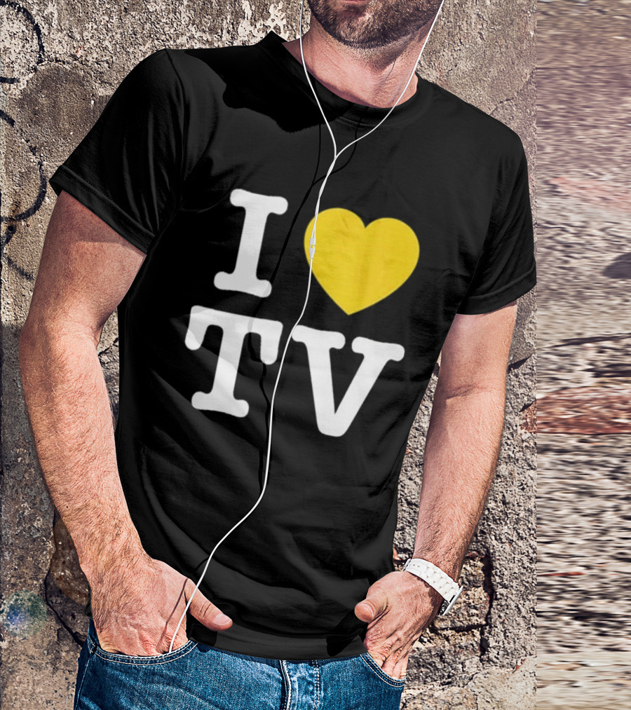 Hivemind I Love TV Heart T-Shirt