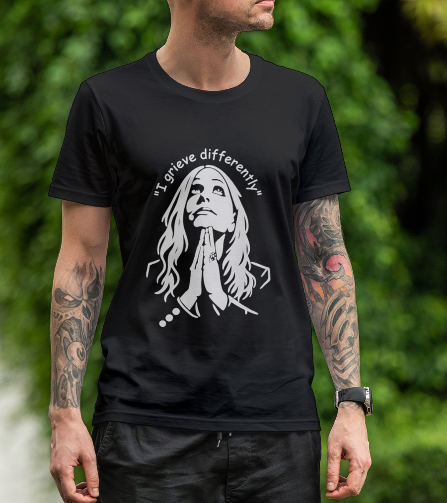 I Grieve Differently Inspirational Woman Praying Hands T-Shirt