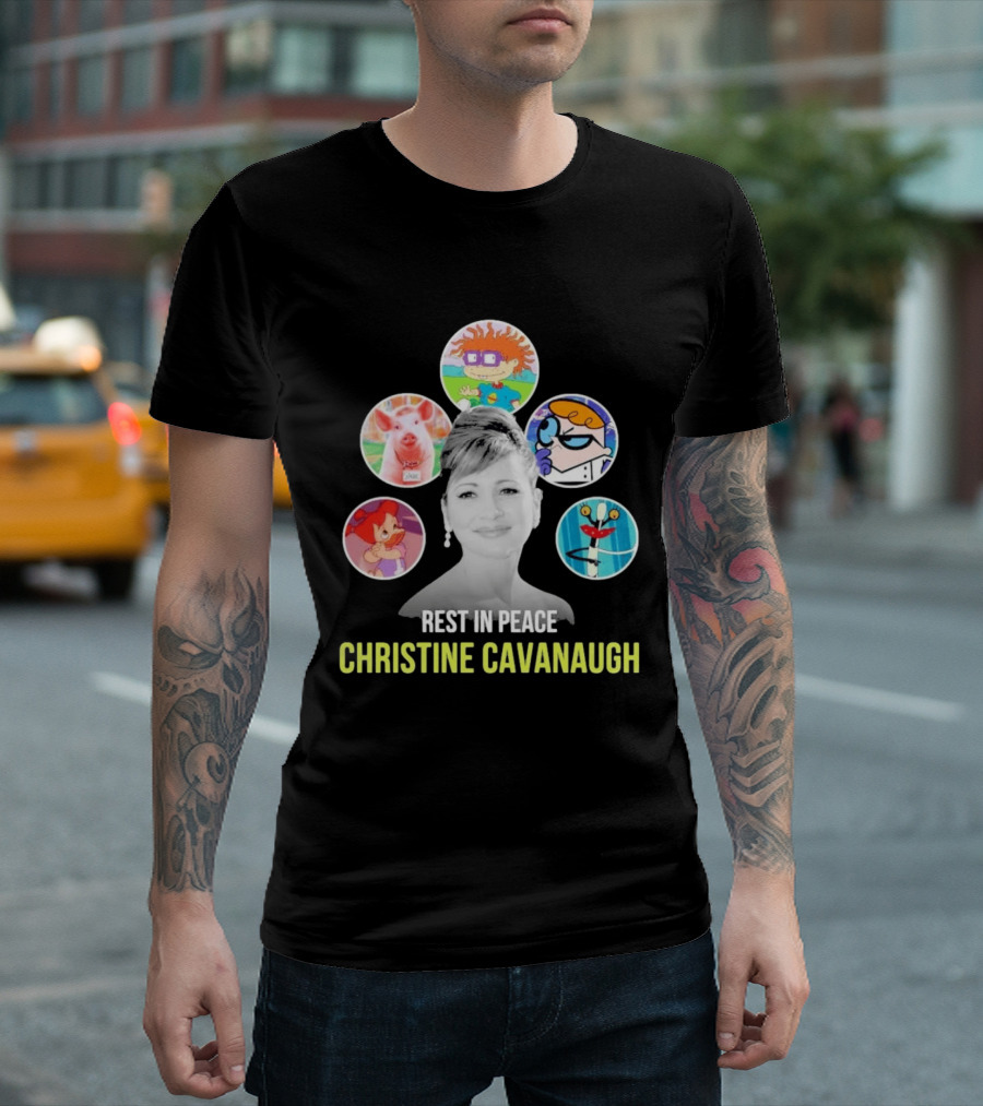 Rest In Peace Christine Cavanaugh Chuckie Dexter Babe Gosalyn Globehornet T-Shirt