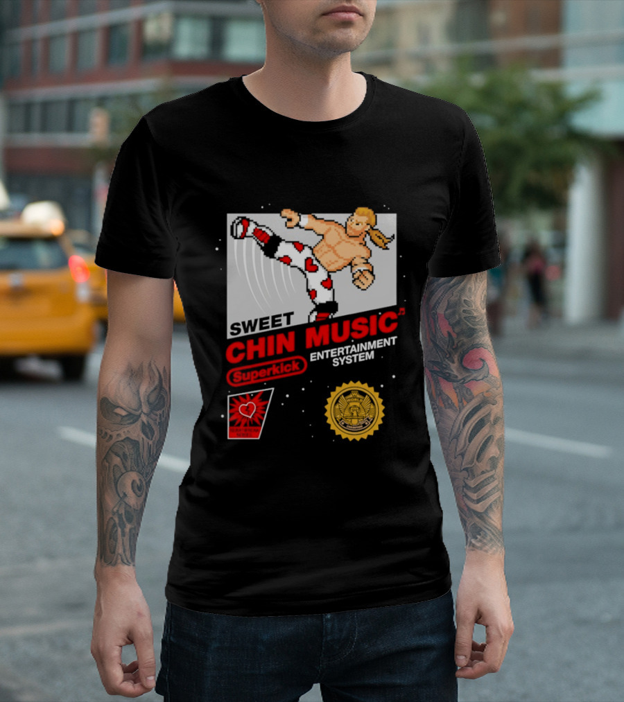 Sweet Chin Music Heartbreak Kid Entertainment System Series T-Shirt