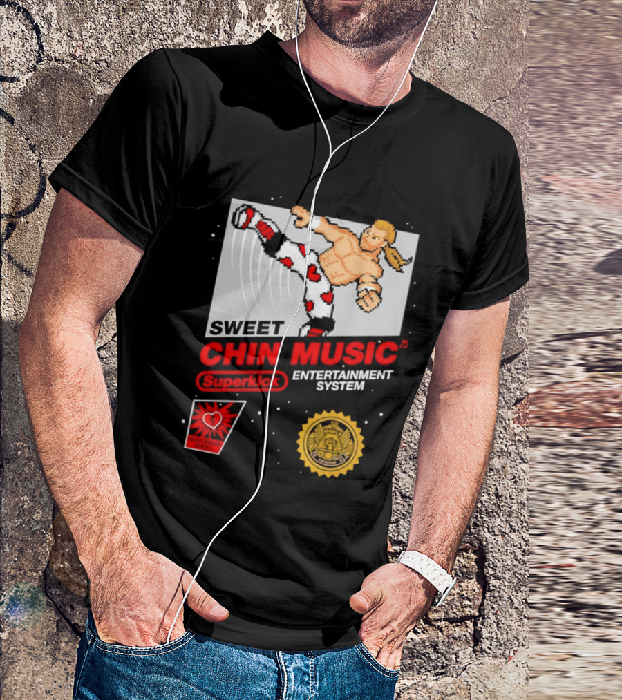 Sweet Chin Music Heartbreak Kid Entertainment System Series T-Shirt