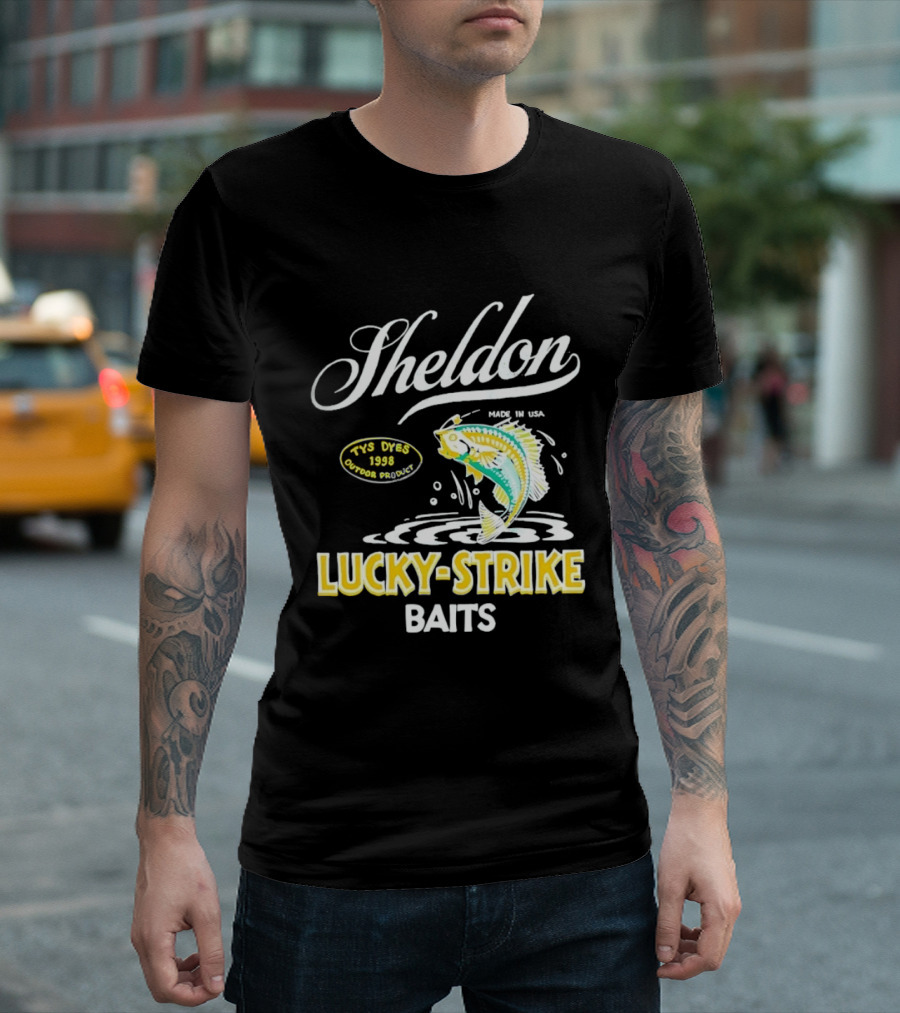 Sheldon Lucky Strike Baits Vintage 1998 Tys Dyes Outdoor Gear T-Shirt