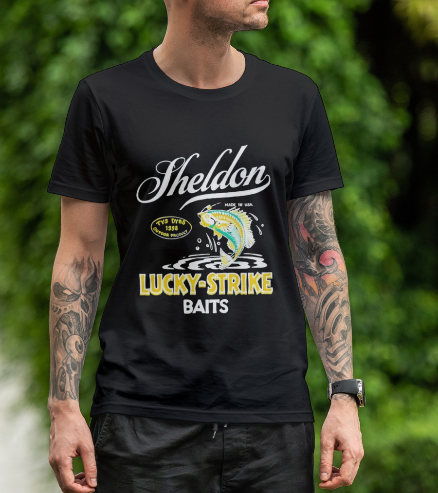 Sheldon Lucky Strike Baits Vintage 1998 Tys Dyes Outdoor Gear T-Shirt