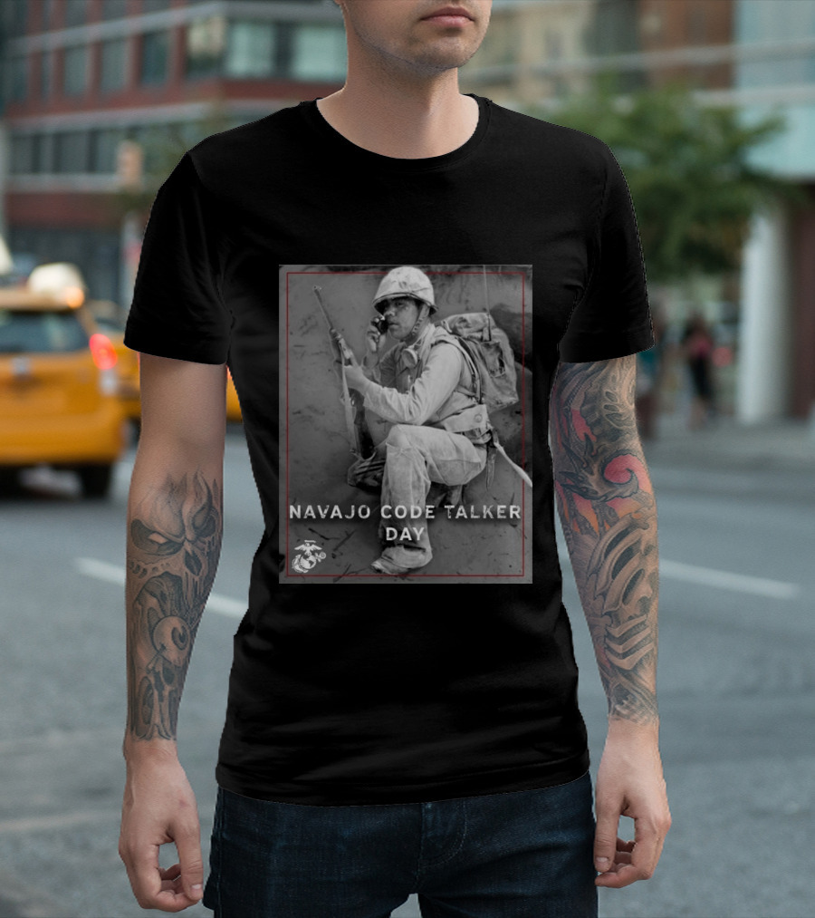 Navajo Code Talker Day Marine Corps T-Shirt