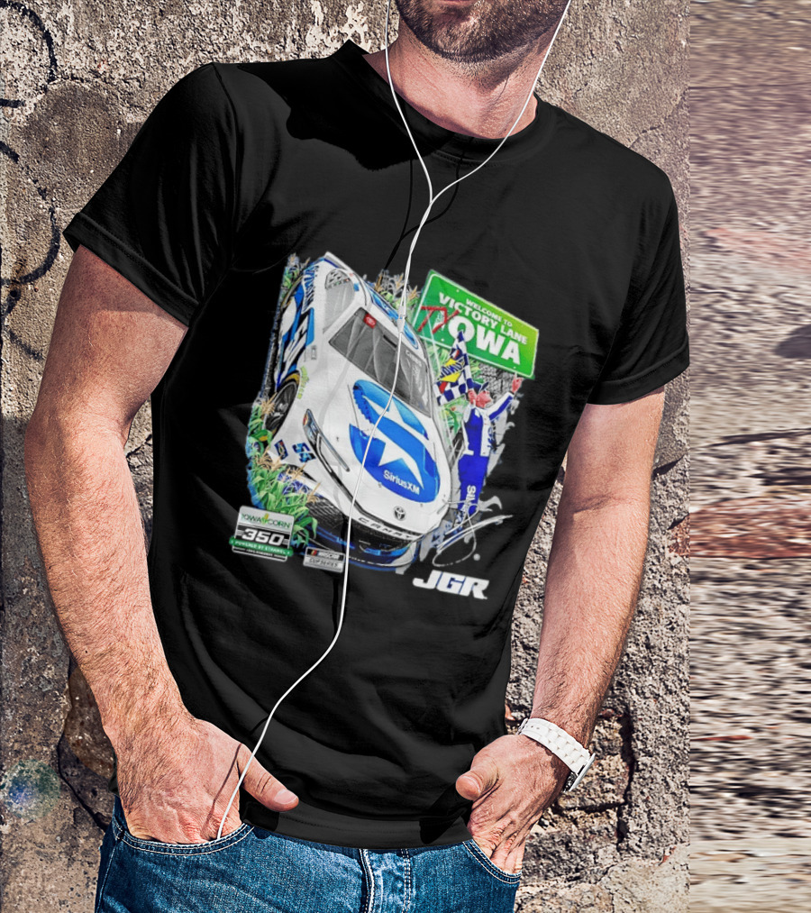 Ty Gibbs Welcome To Victory Lane Iowa Corn 350 NASCAR Cup Series JGR T-Shirt
