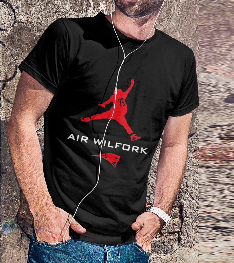 New England Patriots Air Wilfork 75 Jumpman T-Shirt