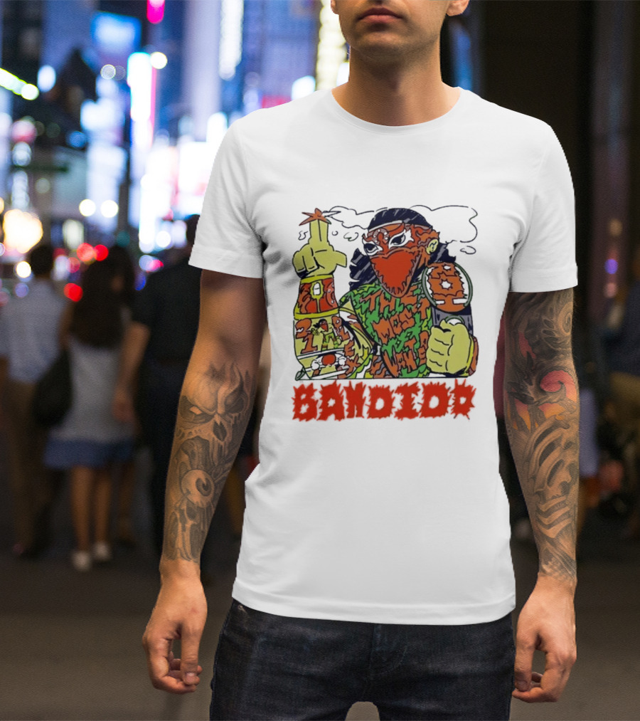 Most Wanted Bandido Lucha Libre Wrestler Suplex Champion T-Shirt