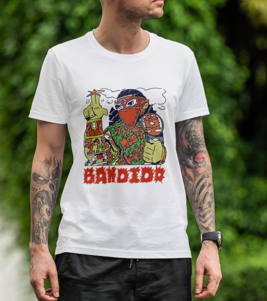 Most Wanted Bandido Lucha Libre Wrestler Suplex Champion T-Shirt