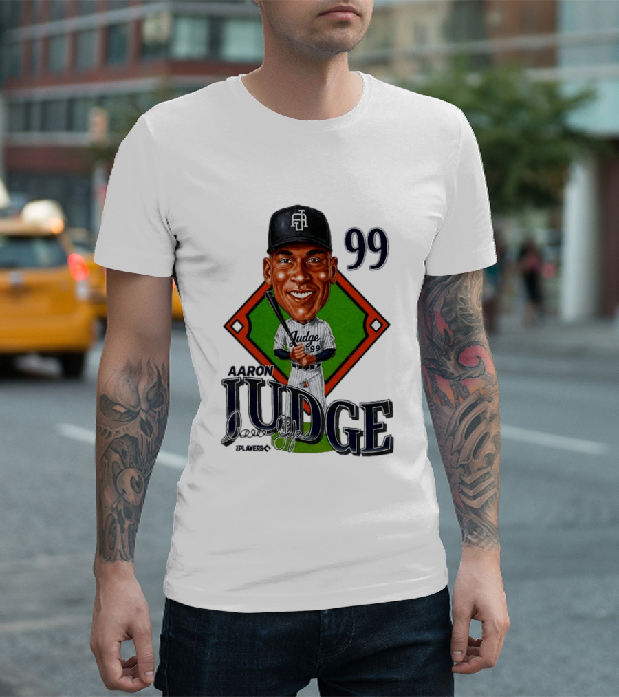 Aaron Judge New York Yankees Player 99 Caricature T-Shirt