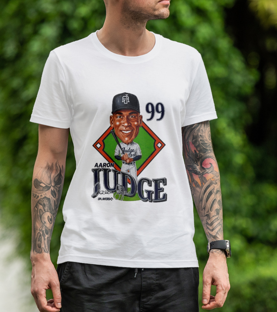 Aaron Judge New York Yankees Player 99 Caricature T-Shirt