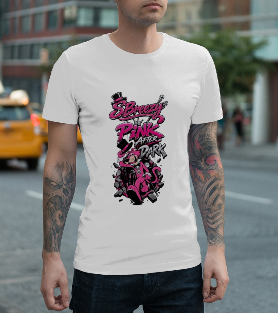 SBreezy Pink After Dark Cartoon T-Shirt