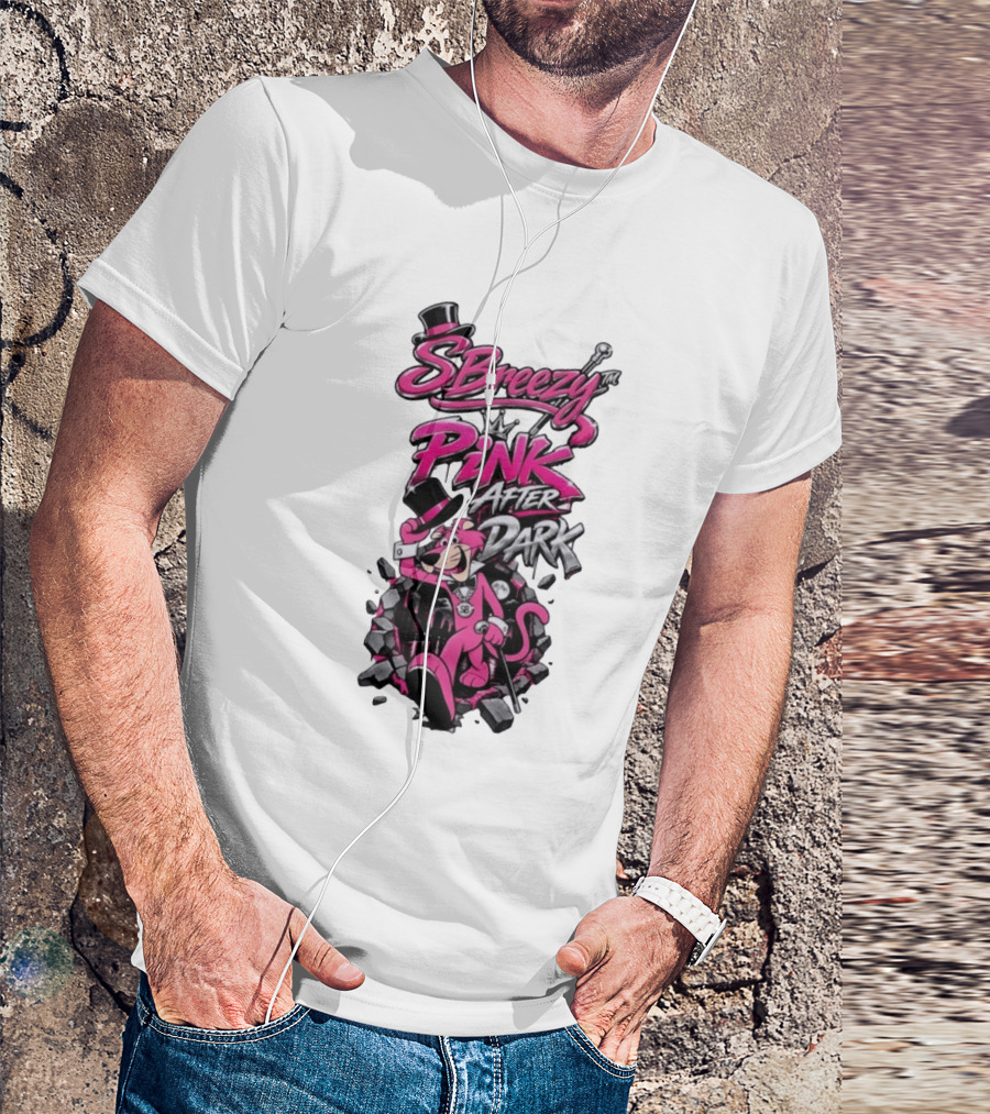 SBreezy Pink After Dark Cartoon T-Shirt