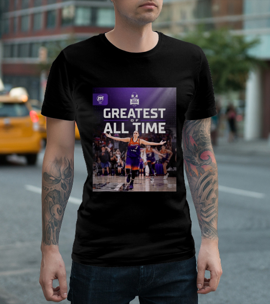 Diana Taurasi Phoenix Mercury Ring Of Honor Greatest Of All Time T-Shirt