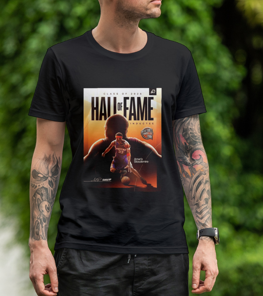Class Of 2026 Hall Of Fame Inductee Amar'e Stoudemire Phoenix Suns Basketball T-Shirt