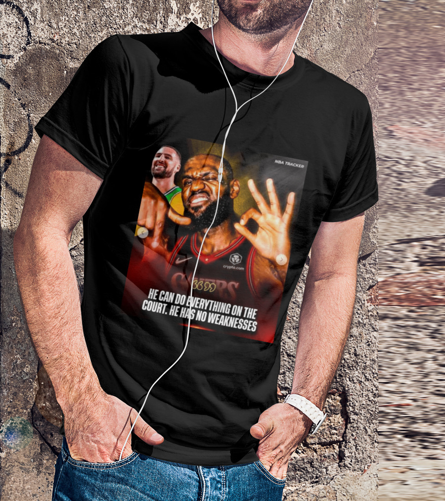 He Can Do Everything On The Court He Has No Weaknesses Crypto Lakers NBA Tracker T-Shirt