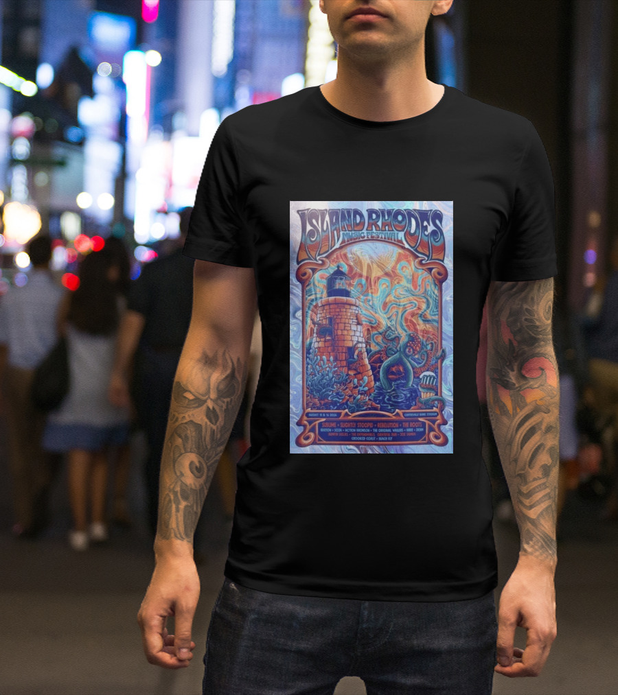Island Rhodes Music Festival 2026 Centreville Bank Stadium Sublime Slightly Stoopid Rebelution The Roots August 15 16 Limited T-Shirt
