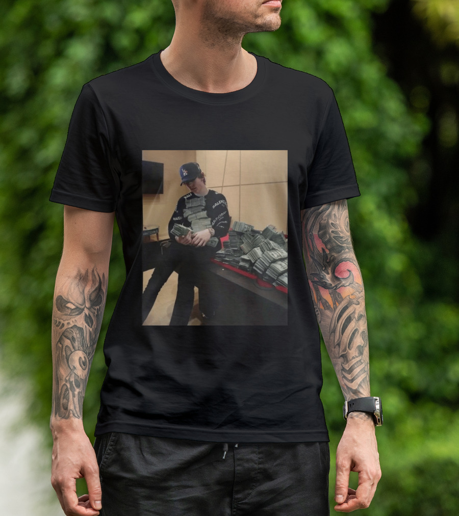 Balenciaga Black Stacks Of Cash T-Shirt