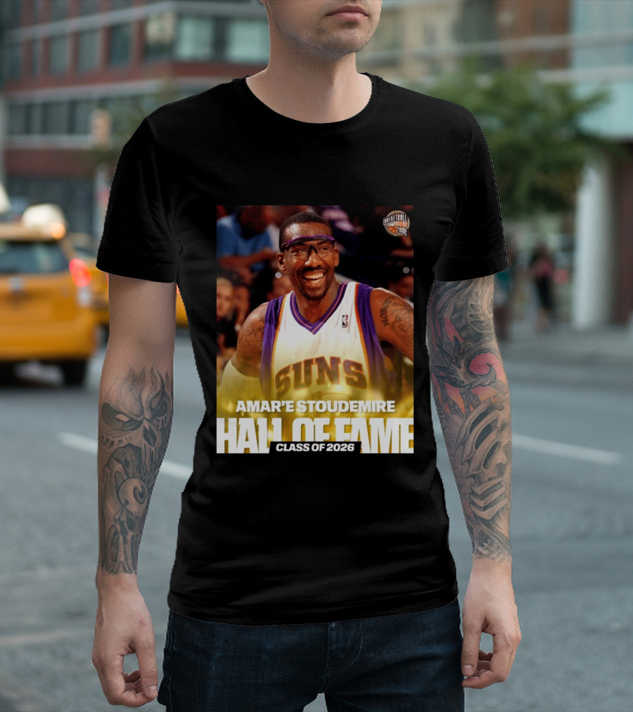 Amar'e Stoudemire Basketball Hall Of Fame Class Of 2026 Suns T-Shirt