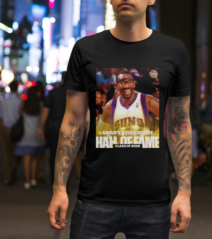 Amar'e Stoudemire Basketball Hall Of Fame Class Of 2026 Suns T-Shirt