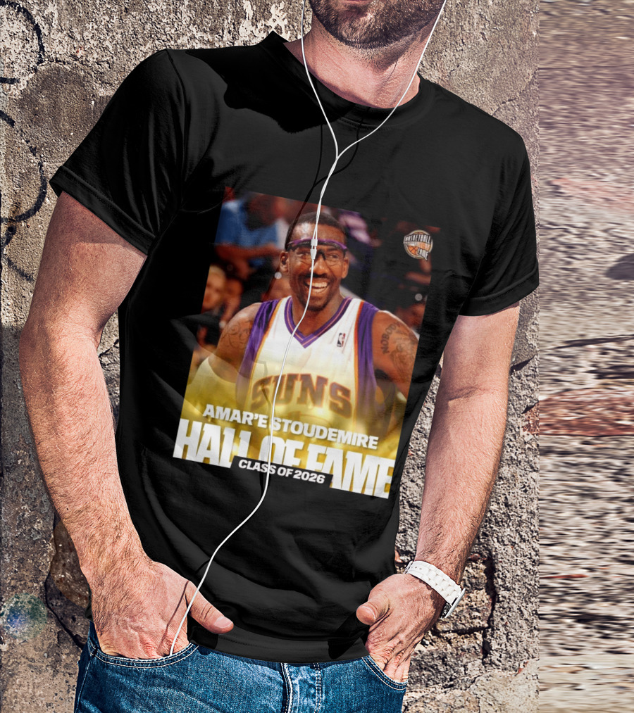 Amar'e Stoudemire Basketball Hall Of Fame Class Of 2026 Suns T-Shirt