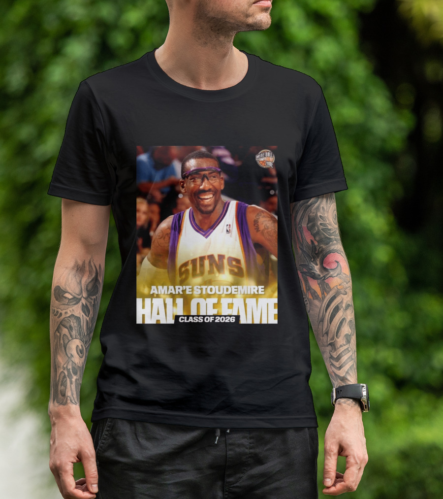 Amar'e Stoudemire Basketball Hall Of Fame Class Of 2026 Suns T-Shirt