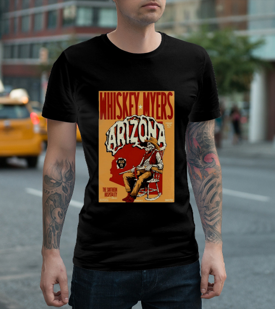 Whiskey Myers Arizona Aug 15 The Southern Hospitality Tour Phoenix 2026 T-Shirt