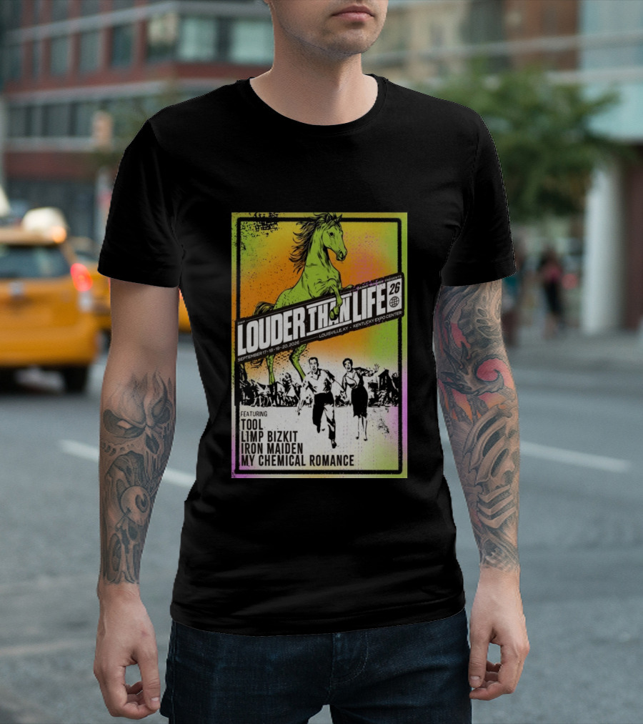 Louder Than Life 2026 Louisville KY Featuring Tool Limp Bizkit Iron Maiden My Chemical Romance T-Shirt