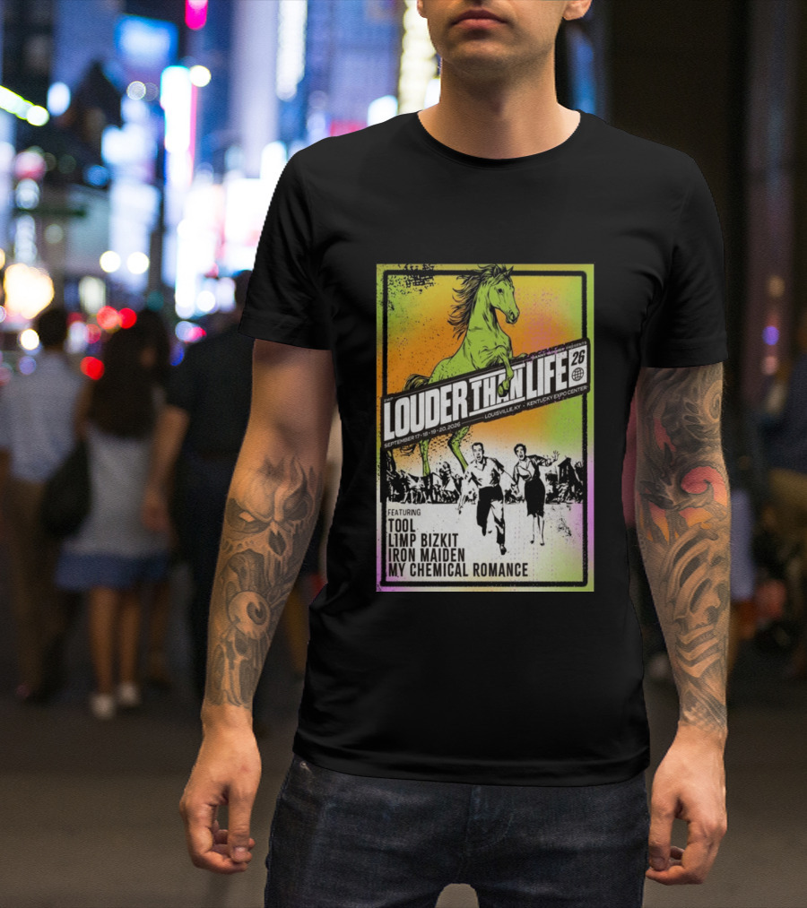 Louder Than Life 2026 Louisville KY Featuring Tool Limp Bizkit Iron Maiden My Chemical Romance T-Shirt