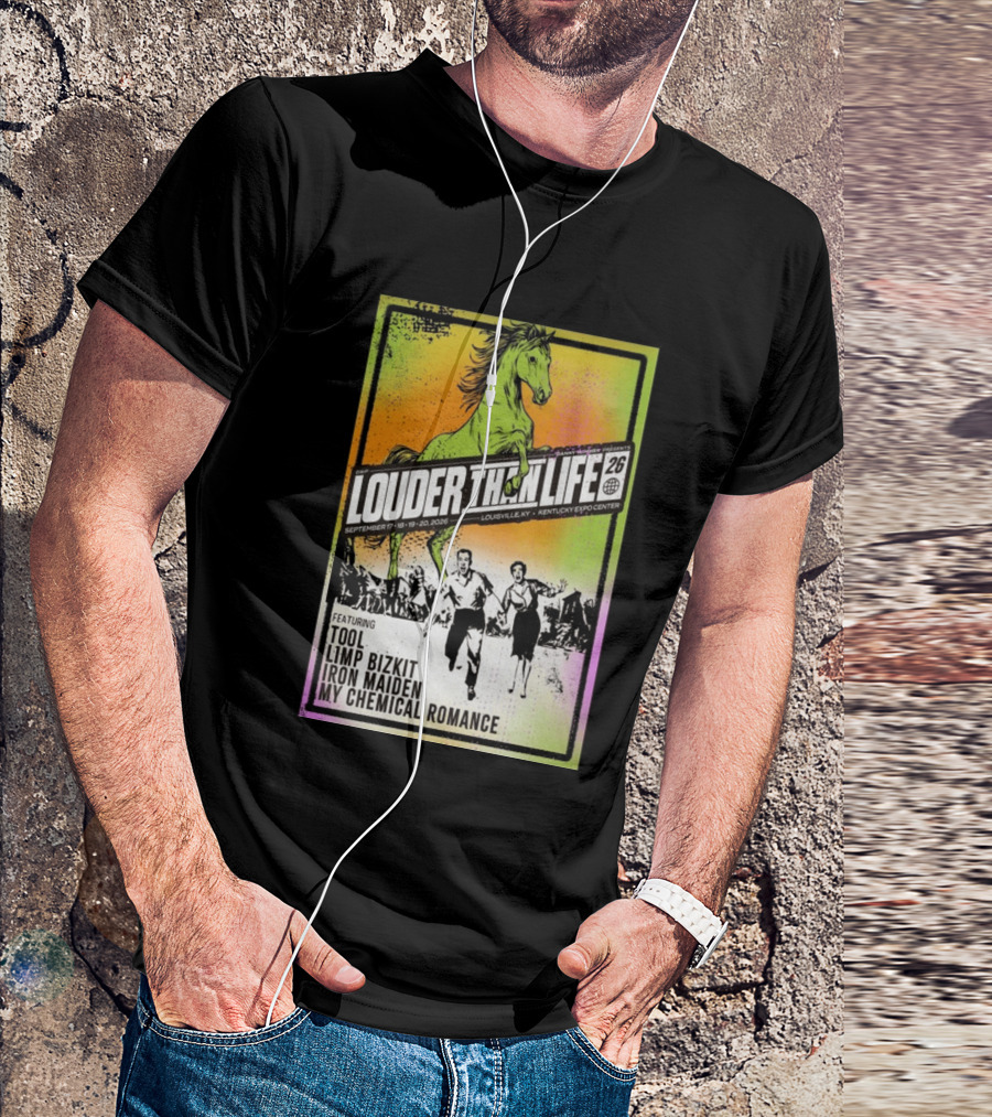 Louder Than Life 2026 Louisville KY Featuring Tool Limp Bizkit Iron Maiden My Chemical Romance T-Shirt