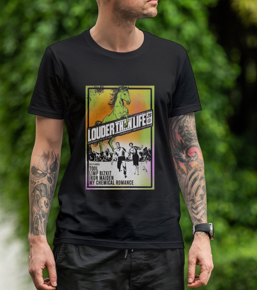 Louder Than Life 2026 Louisville KY Featuring Tool Limp Bizkit Iron Maiden My Chemical Romance T-Shirt