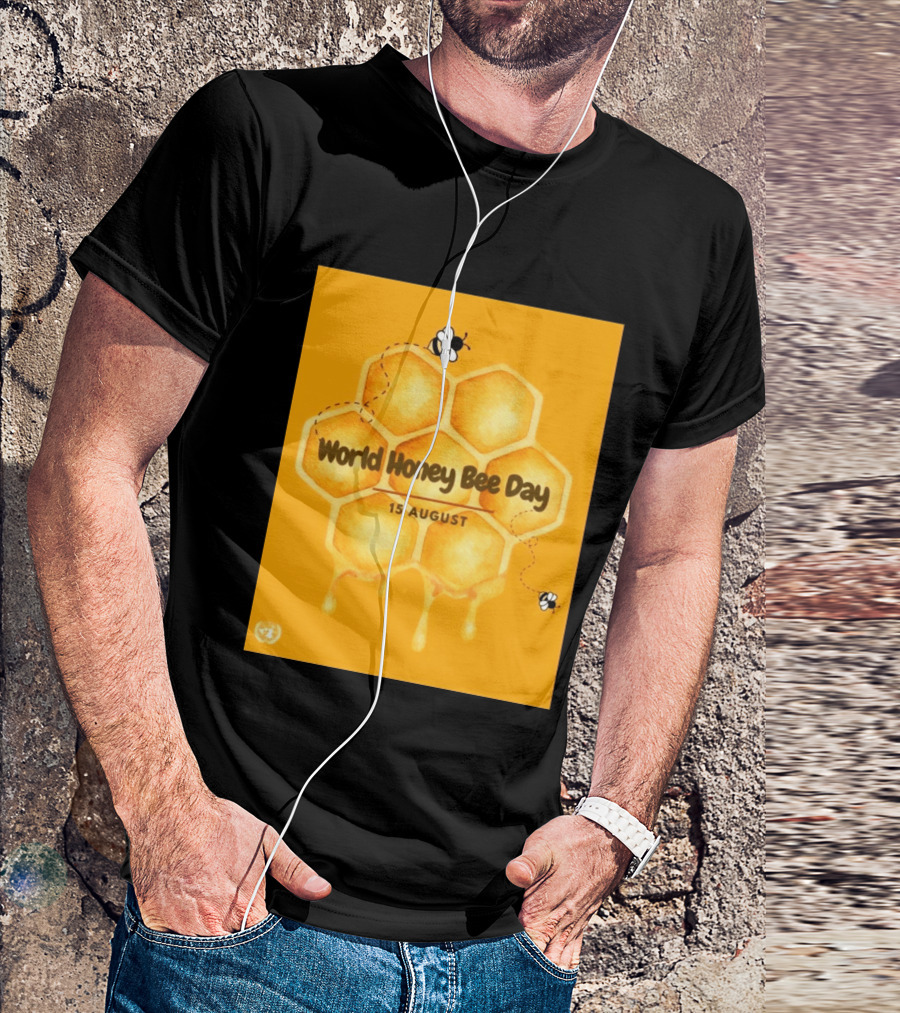 World Honey Bee Day 15 August Honeycomb T-Shirt