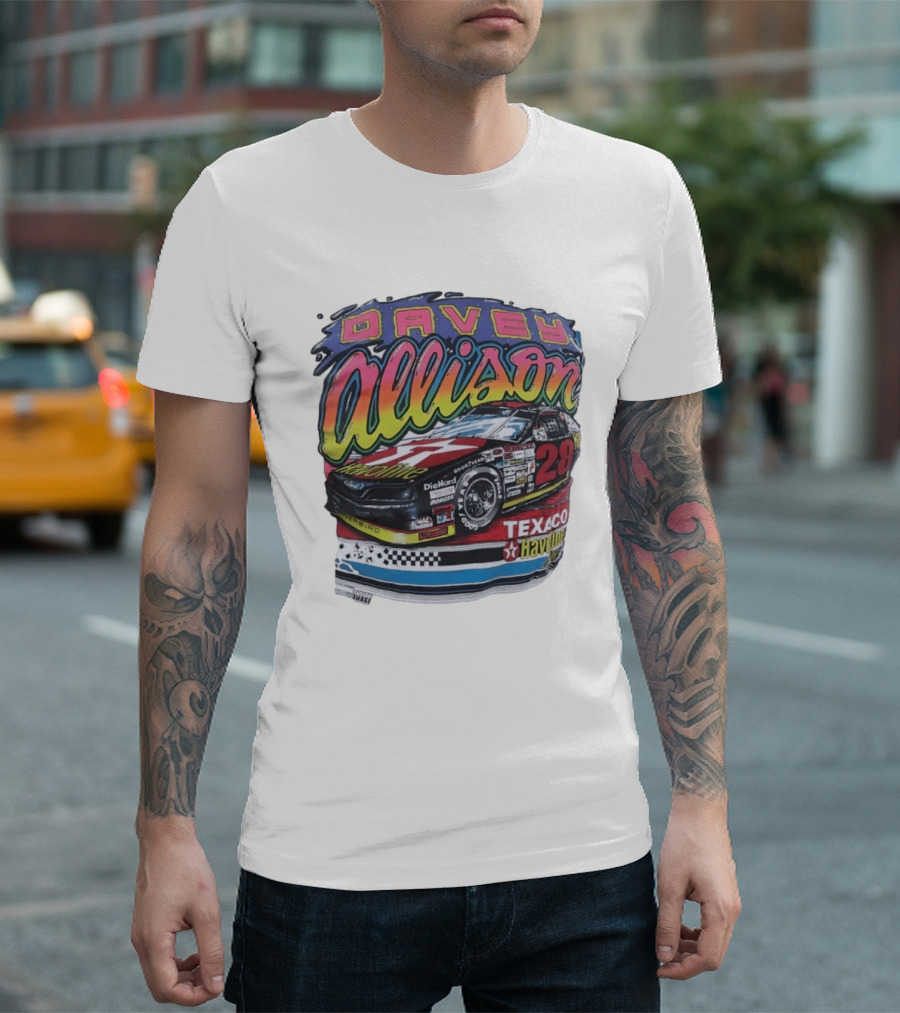 Davey Allison 28 Texaco Havoline Racing Ford Thunderbird T-Shirt